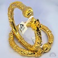 Traditional 22K Gold Designer Bala (Pair) – Handcrafted Textured Bangles