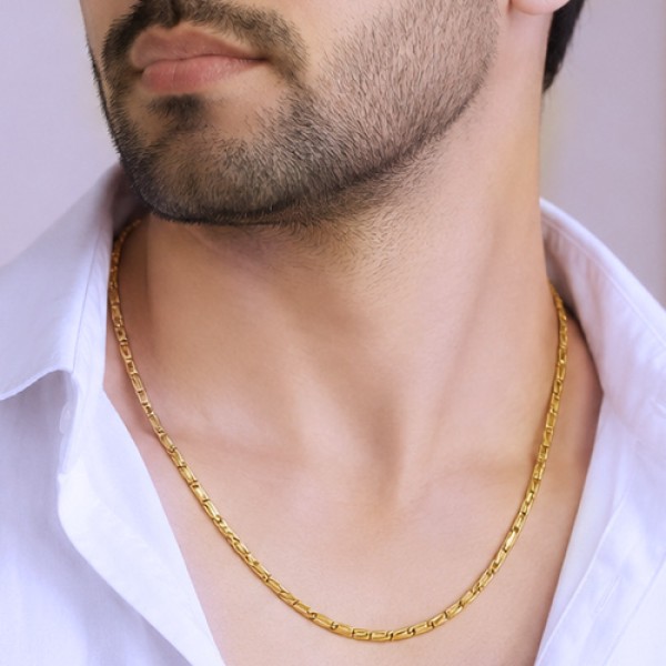 Gold Designer Gents Link Chain