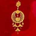 Traditional 22K Gold Floral Chandbali Earrings