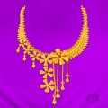 Traditional 22K Gold Floral Designer Necklace